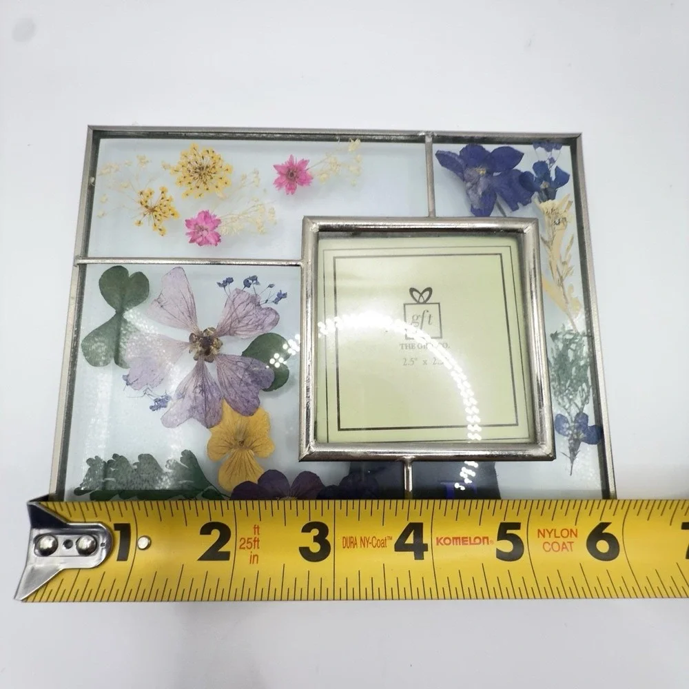 Vintage Pressed Flower Frame Friends 6x5 Glass Cottagecore Garden Decor‎